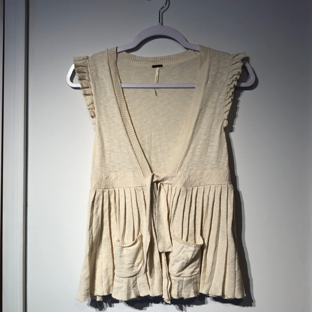 Free People Sleeveless Cardigan
